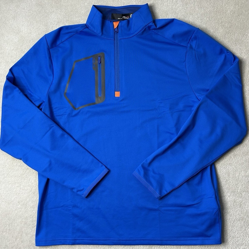 RLX Ralph Lauren Fleece Jacket Men's Large 1/4 Zip Golf Performance Lightweight
